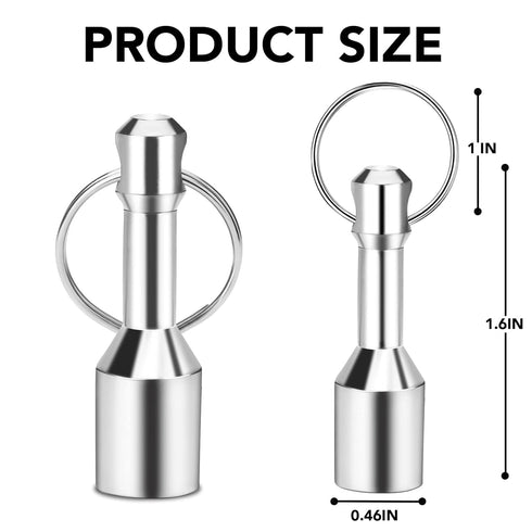 TRYMAG 10 Pack Keychain Magnets, Neodymium Pocket Keychain with Strong Magnetic for Testing Jewelry