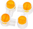 200 Pack UY Wire Connector, Waterproof Clear Button Telephone Wire Connectors, UY Butt Splice Connector Network Cable