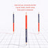 Precision Marking Pencils for Detailed Work, Wooden Pole Red and Blue Dual Color