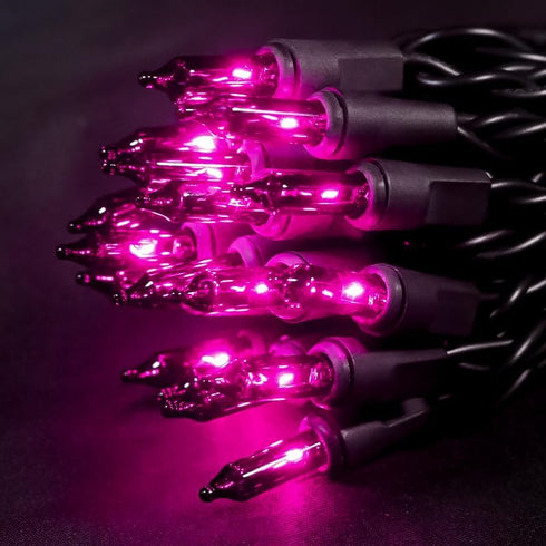 35 Count 8.5 MULTI-SPARKING Halloween Lights Purple - Incandescent Purple Mini String Lights for Indoor/Outdoor