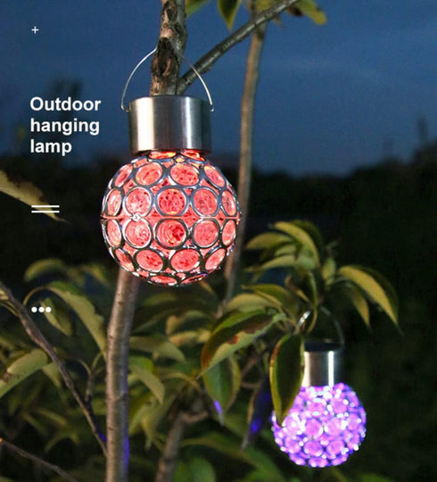 ansu Multi-Color LED Solar Lantern - Waterproof Outdoor Light