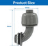 Aoserge 1/2 Inch Grey Plastic Liquid Tight Connector - Flexible Non-Metallic Electrical Conduit Fitting for Secure Wire