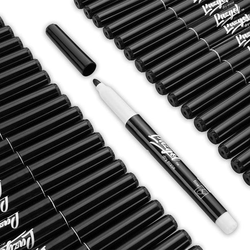 Dry Erase Markers Bulk, 60 Pack Black Low Odor Fine Point Markers for Whiteboard Use