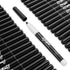 Dry Erase Markers Bulk, 60 Pack Black Low Odor Fine Point Markers for Whiteboard Use