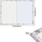 Bulletin Board Whiteboard Combo, White Felt Board for Office, School, Kitchen, Bedroom, White Wood Frame, 17.7"*23.6"