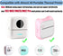 57mm 2.5mm, 3-Rolls Transparent Self-Adhesive Thermal Paper, Glossy Thermal Printer Paper for Mini Portable Printer, X