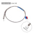 MECCANIXITY K Type Thermocouple Temperature Sensor PT100 5mm Ring High Temperature Probe 1.6ft Wire 0 to 600°C(32 to 1112°F) Stainless Steel