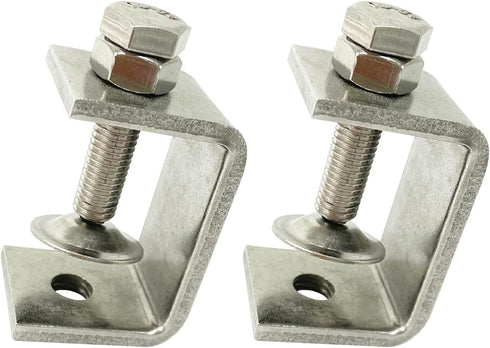 0-25Mm Mini Stainless Steel C Clamps, 4Pcs Heavy Duty Woodworking U Clamp Set for Welding