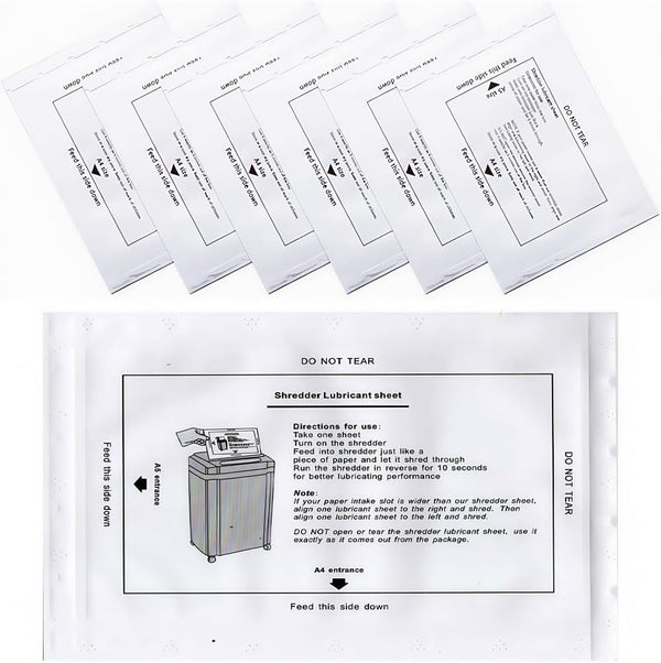 ZUMVIVIN Paper Shredder Lubricant Sheets | Paper Shredder Oil | Convenient NO Dirty
