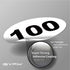 iSYFIX White Consecutive Number Stickers – 1 to 100, 1-inch, Vinyl Self Adhesive Premium Decal for Inventory, Storage