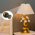 Biaungdo 2 3/8 Inch 1/4-27 Inch Pcs Solid Brass Lamp Finial Cap Knob with Dual-Thread Screw, Lamp Shade Screw Cap Top
