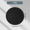 BEAMARKER 8.7 Inch Round Mouse Pad with Stitched Edge Black Small Computer Mouse Mat Non Slip Washable Waterproof