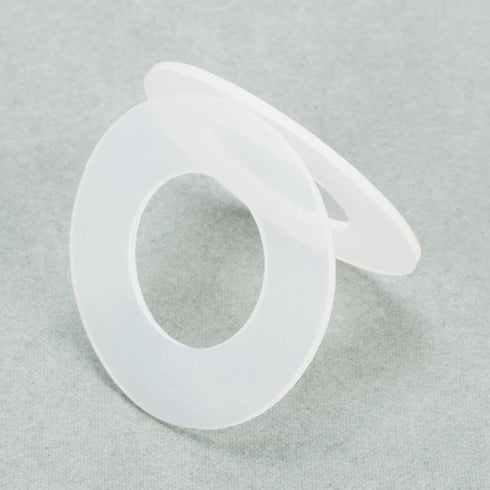 Stonylab Gasket Silicone Seals, 5 Pack Clear O-Ring Sealing Silicone Gasket, 15 mm ID and 30 mm OD