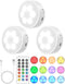 GOODEA.fun Puck Lights with Remote, 13 RGB Colors LED Under Cabinet Lights,