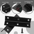 LOSYHU 20 3.94 0.98 100 MM 4 Inch PCS Black Steel Corner Brackets x L Shaped Metal Angle Bracket with Screws, Heavy