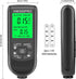 Paint Thickness Gauge: Digital Meter Probe with Zero Calibration and LCD Display for Car Coating (Black)