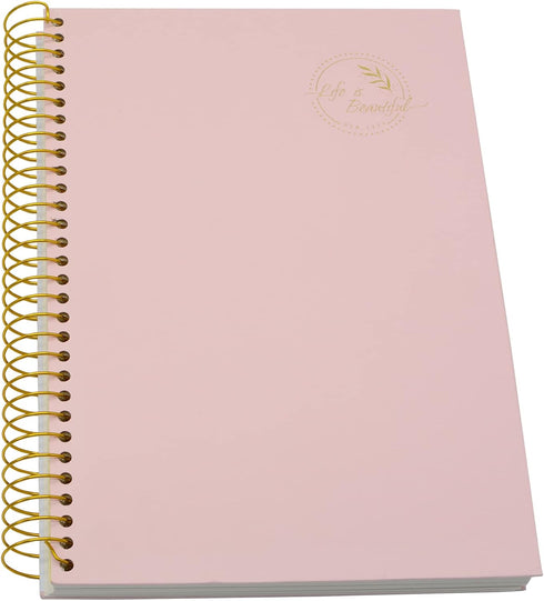 Yansanido Large Spiral Notebook, 5 Pcs B5 Thick Paper, 7mm College Ruled, 150 Sheets - 300 Pages, 5 Colors for Study