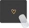 Seorsok Square Aesthetic Cute Heart Mouse Pad, Waterproof Funny Mouse Mat, Non-Slip Rubber Base for Wireless Mouse -