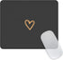 Seorsok Square Aesthetic Cute Heart Mouse Pad, Waterproof Funny Mouse Mat, Non-Slip Rubber Base for Wireless Mouse -