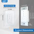 Dimmer 4-Speed Universal Ceiling Fan Control and Light Switch, Wall Control,Single Pole Fan & Light Switch Combo,Safety