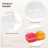 Toyosport 200 Pcs Disposable Hot Dog Container, Hot Dog Trays with Lid, Plastic Take out Containers, Clear, Ideal
