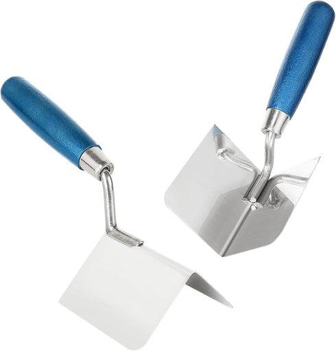 2 Pack Drywall Corner Tool Set, 3 Inch Outside and Inside Corner Knives with Soft Grip Handle