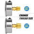 MEANLIN MEASURE 0~200Psi Stainless Steel Pressure Gauge - 1/4" NPT 2.5" FACE DIAL Liquid Filled for Water Oil Air