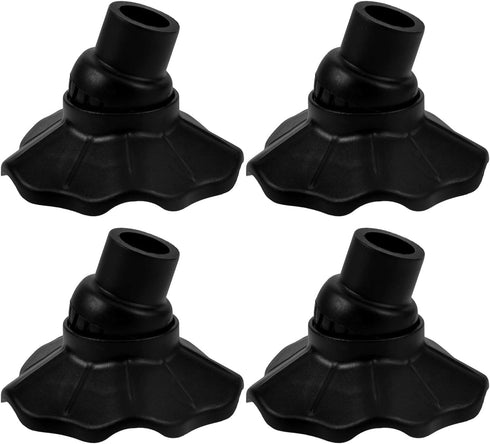 Homoyoyo 4pcs Folding Chair Leg Caps Non-Slip Frog Foot Protector 16mm Anti-Sink