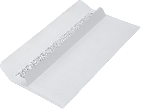 LUXPaper #10 Business Envelopes | 4 1/8" x 9 1/2" | Security Tint | White | 50 Qty | 24lb. Text