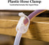 5Pcs Adjustable Plastic Tubing Clamps, 1/8"-1/4" Hose Clamp for Laboratory Pinch Valve