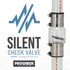ProCheck Quiet Silent Sump Pump Check Valve - 1-1/2“ with Stainless Steel Vibration Resistant Couplings