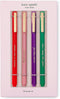 Kate Spade New York Felt Tip Pens, Black Ink Pen Set of 4, Fine Tip Pen for Note Taking, Write Away by Kate Spade New York