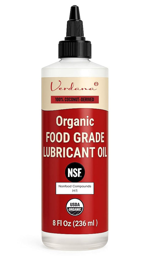 Verdana Food Grade Lubricant Oil Organic, Kosher, NSF H1, Non-GMO Petroleum-Free Light