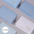 Pack 40, 5x3.5 Inch Gold Foil Thank You Cards - Bulk of with Matching Stickers & Envelopes (Blue) Textured Surface