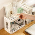kaileyouxiangongsi 2PCS Kitchen Spice Rack or Bathroom Countertop Organizer, 2-Tier Desk Organizers, White