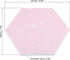 PATIKIL Hexagon Felt Board Tiles, 4 Pack Self Adhesive Moon Wall Pin Bulletin Board with Push Pins for Decor