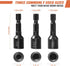 3 PCS Hanger Bolt Driver 1/4"-20, 3/8"-16, 5/16"-18, Hanger Bolt Install Tool with 1/4 Hex Shank for Woodworking
