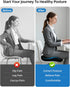 LSMColda Tailbone Extra Dense Orthopedic Seat Cushion, Ergonomic Memory Foam Seat Cushion for Office ChairDesk