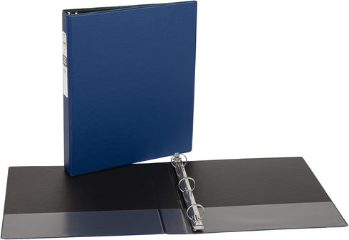 Avery Economy 3 Ring Binder (03300) - 1 Inch Round Rings, 4 Blue Binders