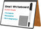 Portable Reusable Dry Erase Board, Double-Sided White Board with PU Cover 9.5"x6.6", Marker and Wipe Cloth