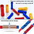 smseace 210 PCS Insulated Electrical Butt Connectors - 22-10AWG Butt Splice Straight Wire Terminal