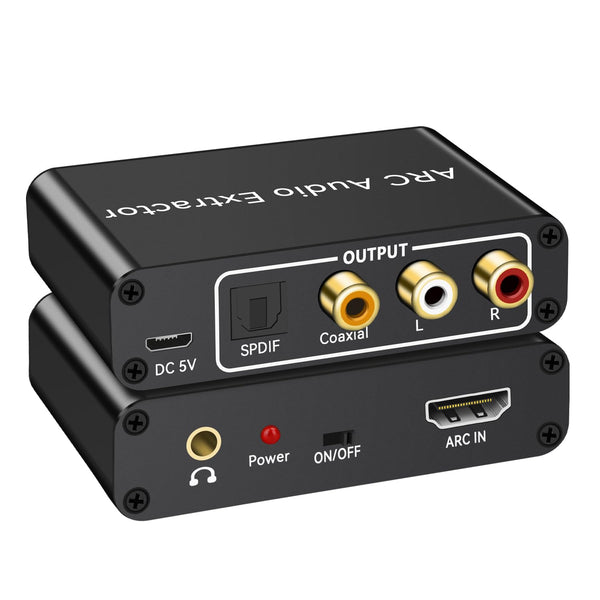 XinYaa HDMI ARC Audio Extractor, 192KHz HDMI ARC Audio Adapter Converter Splitter to
