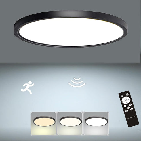 ZSYUBO 12 Inch Motion Sensor Ceiling Light Indoor Wired, Motion Activated Flush Mount