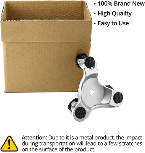 Xiyesang 6" 4 200 lbs 1 Steel Tri-Dolly pcs, Load Capacity, Great for Moving Furniture & Appliances, Durable and Easy