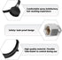 MsTental 3Pcs Hoseto Commercial 1/4" Shampoo Bowl Hose and Sprayer,Salon Spray Head with Rubber Faucet for Salon Barber