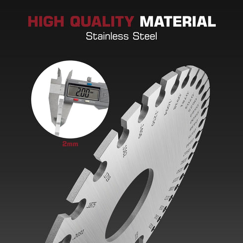 ARCCAPTAIN Wire Gauge Measuring Tool, Stainless Steel Metal Gauge Thickness Tool for Welding Material Measurement