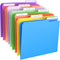 Habgp 9 Pcs File Folders - Manilla Folders 8.5 x 11 Inch, 1/3-Cut Tab Colored File Folders