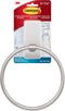 Command Hand Towel Holder Satin Nickel with Water Resistant Command Strips, Rust