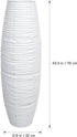 43.3 Inch BESPORTBLE Paper Lamp Shade Cover for Floor and Bedside Lamps Foldable Vertical Lampshade Decorative Paper