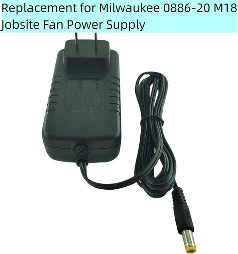 23-81-0701 Class 2 Power Adapter Replacement for Milwaukee M18 Jobsite Fan Power Supply